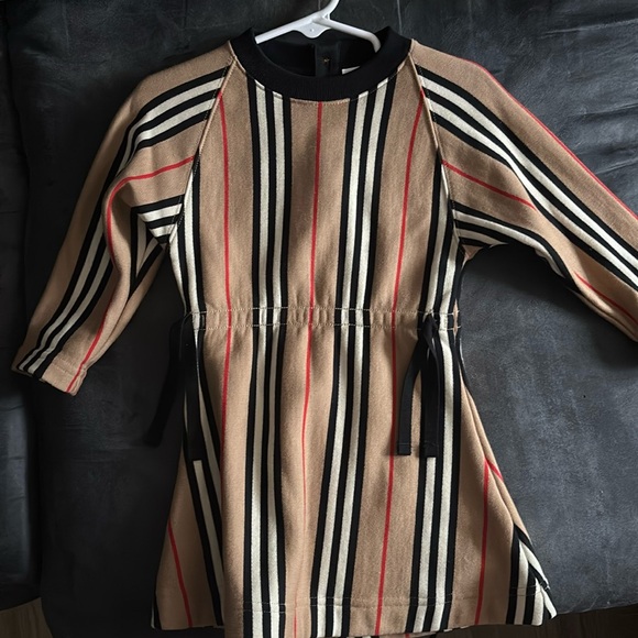 Burberry Other - Striped Long-Sleeve Dress